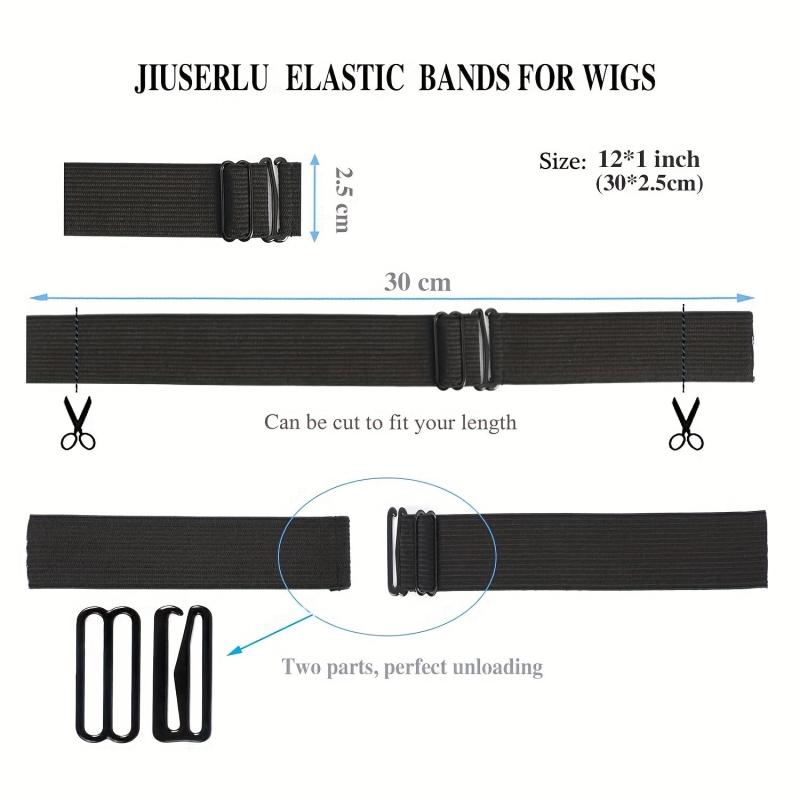 10PCS Adjustable Elastic Band For Wigs Anti-Slip Wig Straps