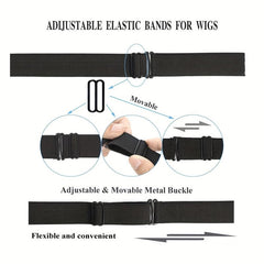 10PCS Adjustable Elastic Band For Wigs Anti-Slip Wig Straps