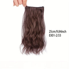 Curly Hair Patch with Fluffy Water Ripple Hair on Female Head