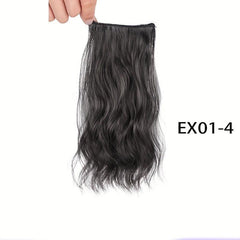 Curly Hair Patch with Fluffy Water Ripple Hair on Female Head