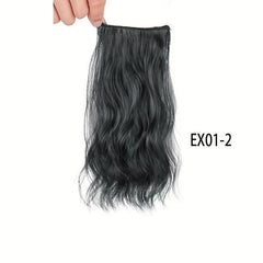 Curly Hair Patch with Fluffy Water Ripple Hair on Female Head