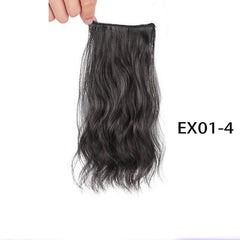 Curly Hair Patch with Fluffy Water Ripple Hair on Female Head