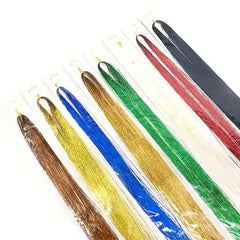 Tinsel Hair Extension Kit 12 Mixed Colors 38 cm 2400 Strands