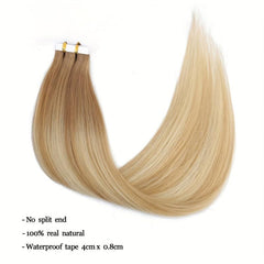 20pcs Ombre Tape In Straight Hair Extensions Human Hair Seamless Skin Weft