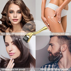 Titanium Microneedle Roller for Beard and Hair - 540 Needles