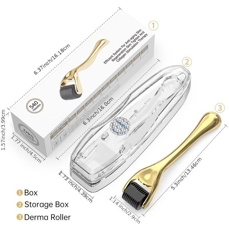 Titanium Microneedle Roller for Beard and Hair - 540 Needles