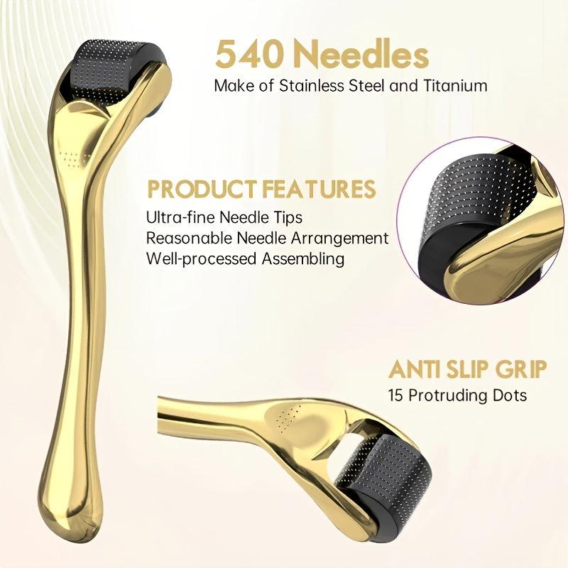 Titanium Microneedle Roller for Beard and Hair - 540 Needles