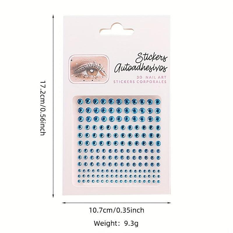 Colorful Eye & Face Sticker Crystal Rhinestone Sticker For Party Makeup