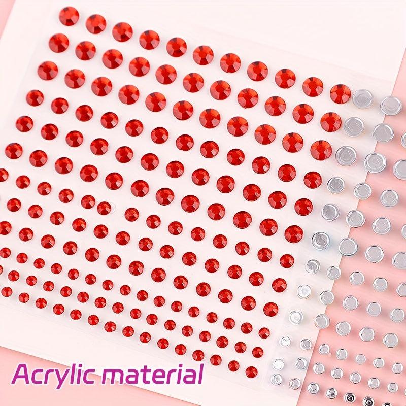 Colorful Eye & Face Sticker Crystal Rhinestone Sticker For Party Makeup