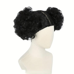Cosplay Wig Straight Wig With Bangs 2 Ponytails Synthetic Wig