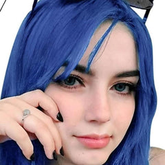 Cosplay Wig Straight Wig With Bangs 2 Ponytails Synthetic Wig
