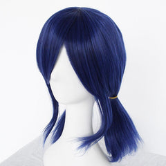 Cosplay Wig Straight Wig With Bangs 2 Ponytails Synthetic Wig