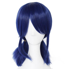 Cosplay Wig Straight Wig With Bangs 2 Ponytails Synthetic Wig