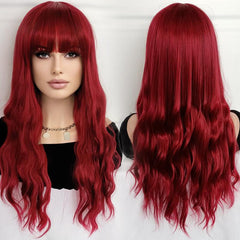 Straight Brown Blonde Two Tone Wig 22 Inch Long Honey Blonde With Fringe