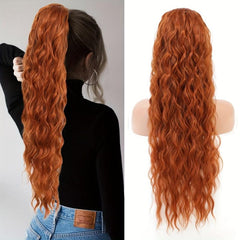 Long Curly Wavy Ponytail Extension 60 96 Cm Drawstring Hairpiece