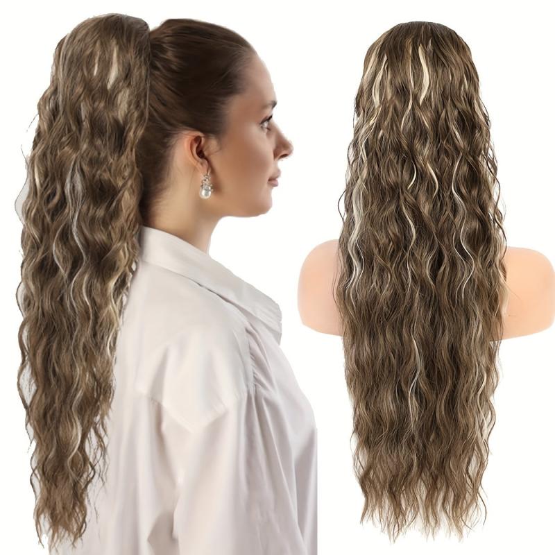 Long Curly Wavy Ponytail Extension 60 96 Cm Drawstring Hairpiece