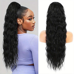 Long Curly Wavy Ponytail Extension 60 96 Cm Drawstring Hairpiece