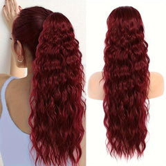 Long Curly Wavy Ponytail Extension 60 96 Cm Drawstring Hairpiece
