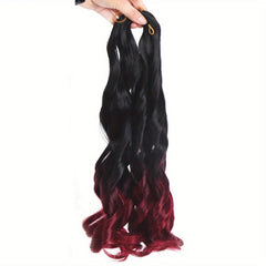 Ombre Braiding Hair Extensions Synthetic Loose Wave Curls for Women