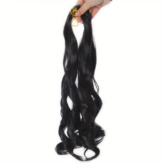 Ombre Braiding Hair Extensions Synthetic Loose Wave Curls for Women