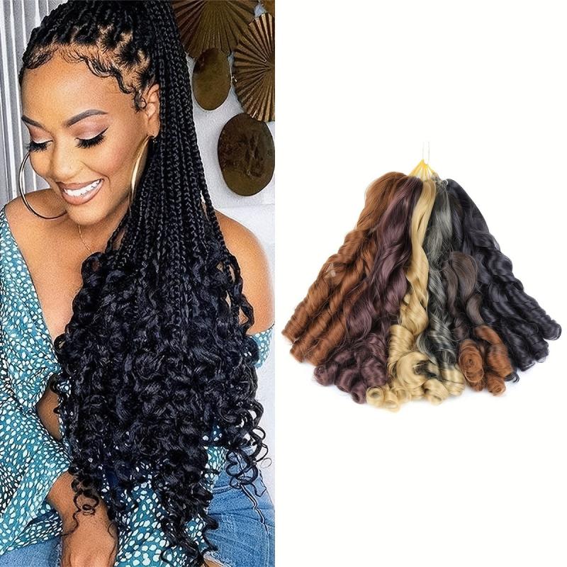 8 Cm Bouncy Braiding Hair Loose Wave French Curles Crochet Braid Hair