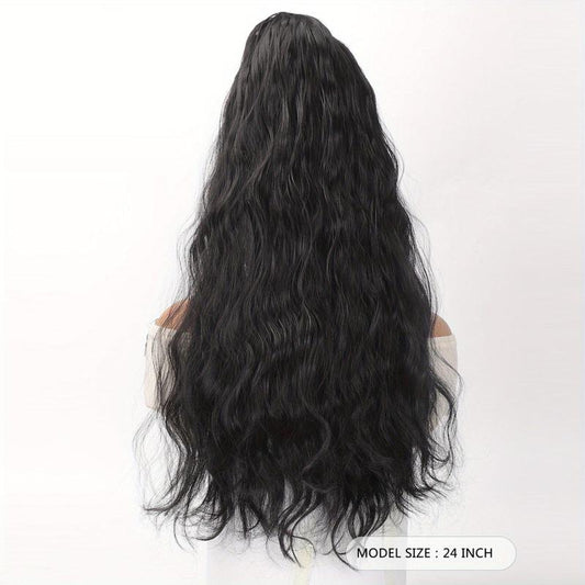 Claw Clip Ponytail Water Wavy Ponytail