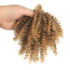 Messy Hair Bun Elastic Kinky Curly Hair Extension Short Synthetic Ponytail