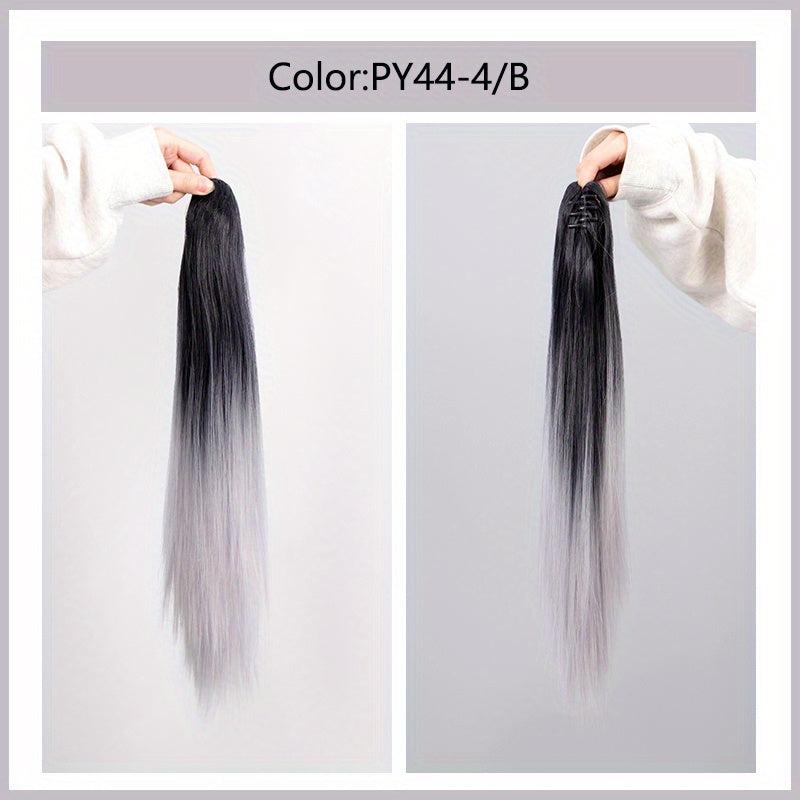 Ombre Blonde Long Straight Ponytail Extensions