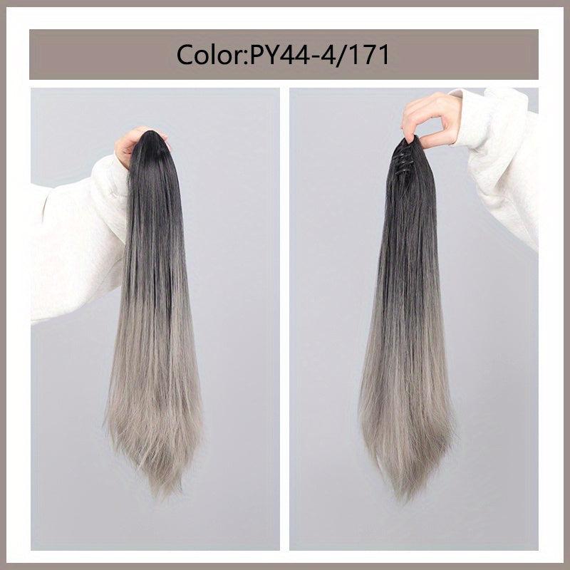 Ombre Blonde Long Straight Ponytail Extensions