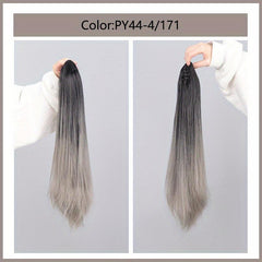 Ombre Blonde Long Straight Ponytail Extensions