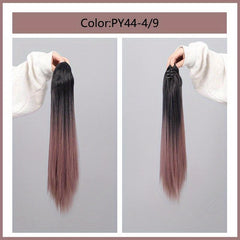 Ombre Blonde Long Straight Ponytail Extensions