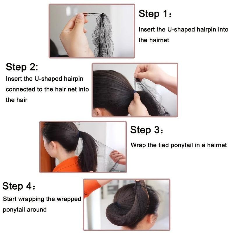 Mesh Wig Caps Elastic Hair Nets Hair Bun Net for Professional Use