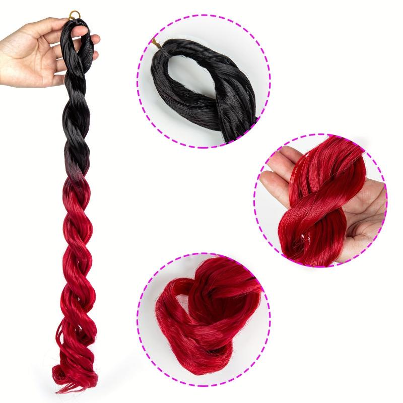 66cm Long Body Wave Hair Extensions Synthetic Fiber For Women