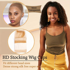 HD Wig Caps Elastic Breathable Invisible Wig Caps