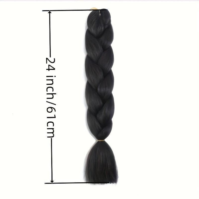 Ombre Rainbow Braiding Hair Extensions 5pcs Synthetic Fiber Jumbo Braiding Hair