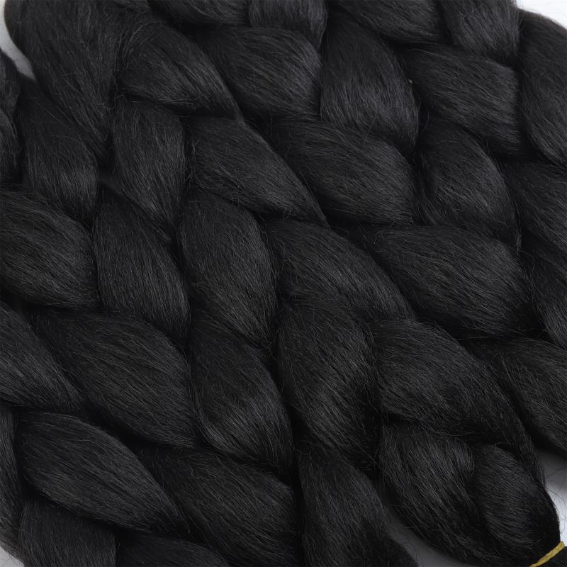 Ombre Rainbow Braiding Hair Extensions 5pcs Synthetic Fiber Jumbo Braiding Hair
