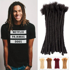 100% Human Hair Dreadlock Extensions 0.6 cm Thickness 8-14 inch Dreads