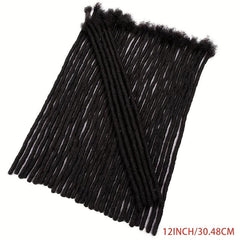 100% Human Hair Dreadlock Extensions 0.6 cm Thickness 8-14 inch Dreads