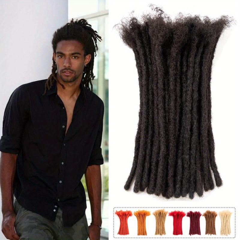 100% Human Hair Dreadlock Extensions 0.6 cm Thickness 8-14 inch Dreads