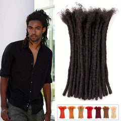 100% Human Hair Dreadlock Extensions 0.6 cm Thickness 8-14 inch Dreads