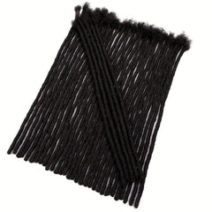 100% Human Hair Dreadlock Extensions 0.6 cm Thickness 8-14 inch Dreads