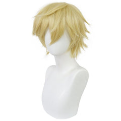 Short Blonde Synthetic Wig for Men Cosplay Halloween Parties