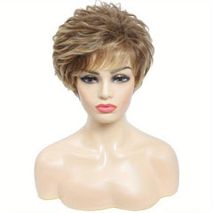 Ombre Brown Blonde Wig, Natural Looking Synthetic Hair