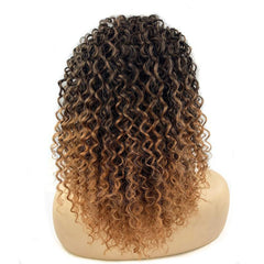 30 48 cm Ombre Kinky Curly Drawstring Ponytail Extensions Synthetic Clip In Hair