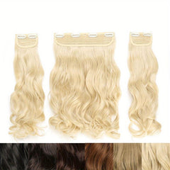 3pcs Clip In Curly Wavy Hair Extensions 50 8 Cm Long