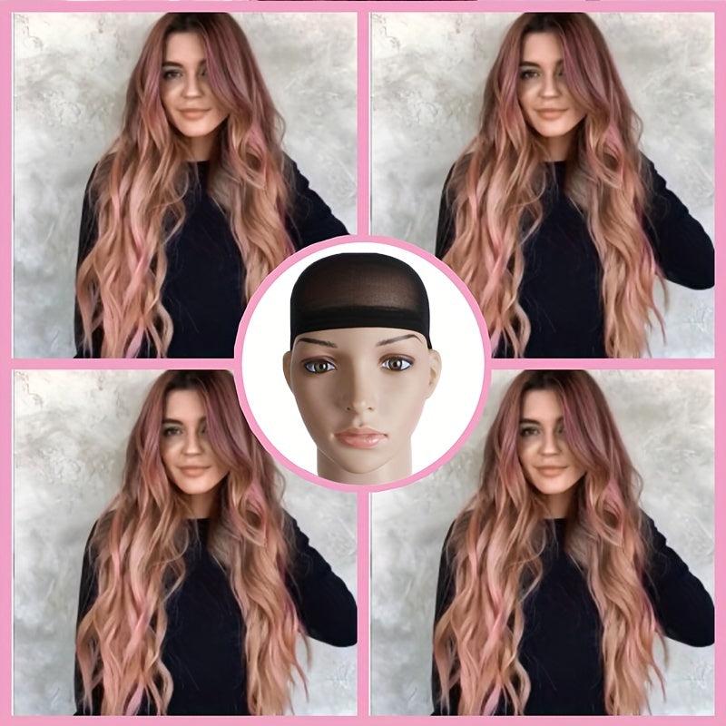 Big Wavy Blonde Synthetic Wig Gray Curly Hair Light Brown Long Hair