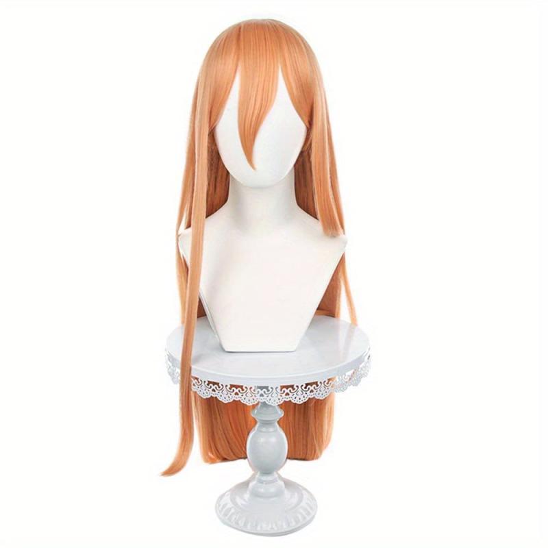 Long Straight Wig With Bangs for Cosplay Halloween Party