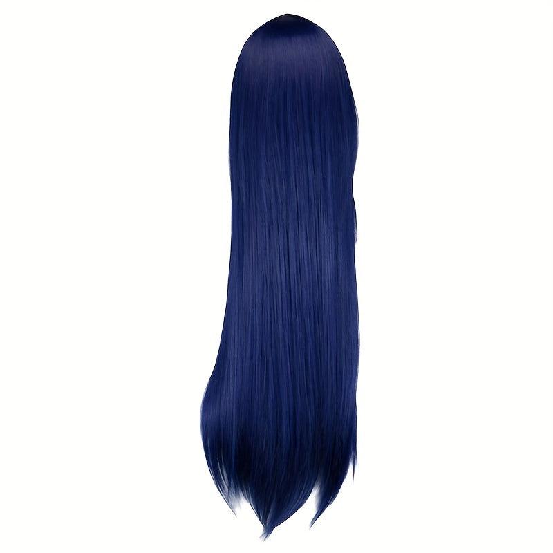 Long Straight Wig With Bangs for Cosplay Halloween Party