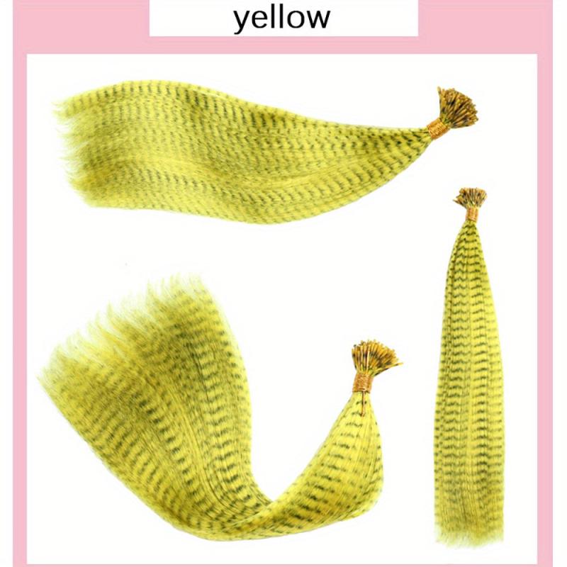 50pcs Colorful Strands Synthetic Hair Feathers Extensions Kit for Women Girls