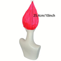 Pink Flame Shaped Hair Wig for Cosplay Costume Party